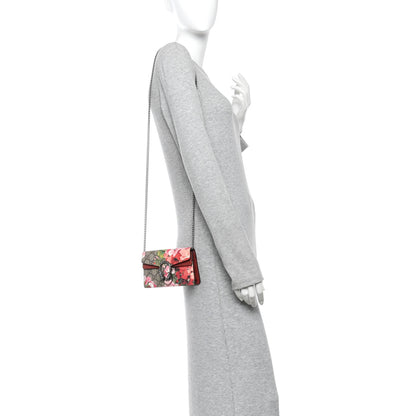 Gucci GG Supreme Monogram Blooms Super Mini Dionysus Shoulder Bag Beige Multicolor Dry Rose 2 of 9