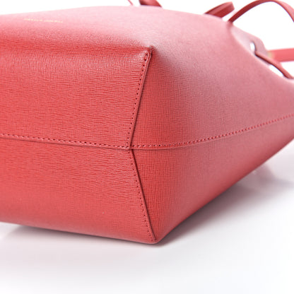 Mansur Gavriel Saffiano Mini Bucket Bag Flamma 9 of 11