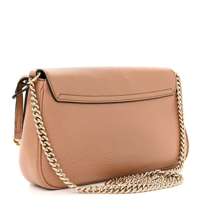 Gucci Pebbled Calfskin Medium Soho Flap Crossbody Camelia 3 of 14