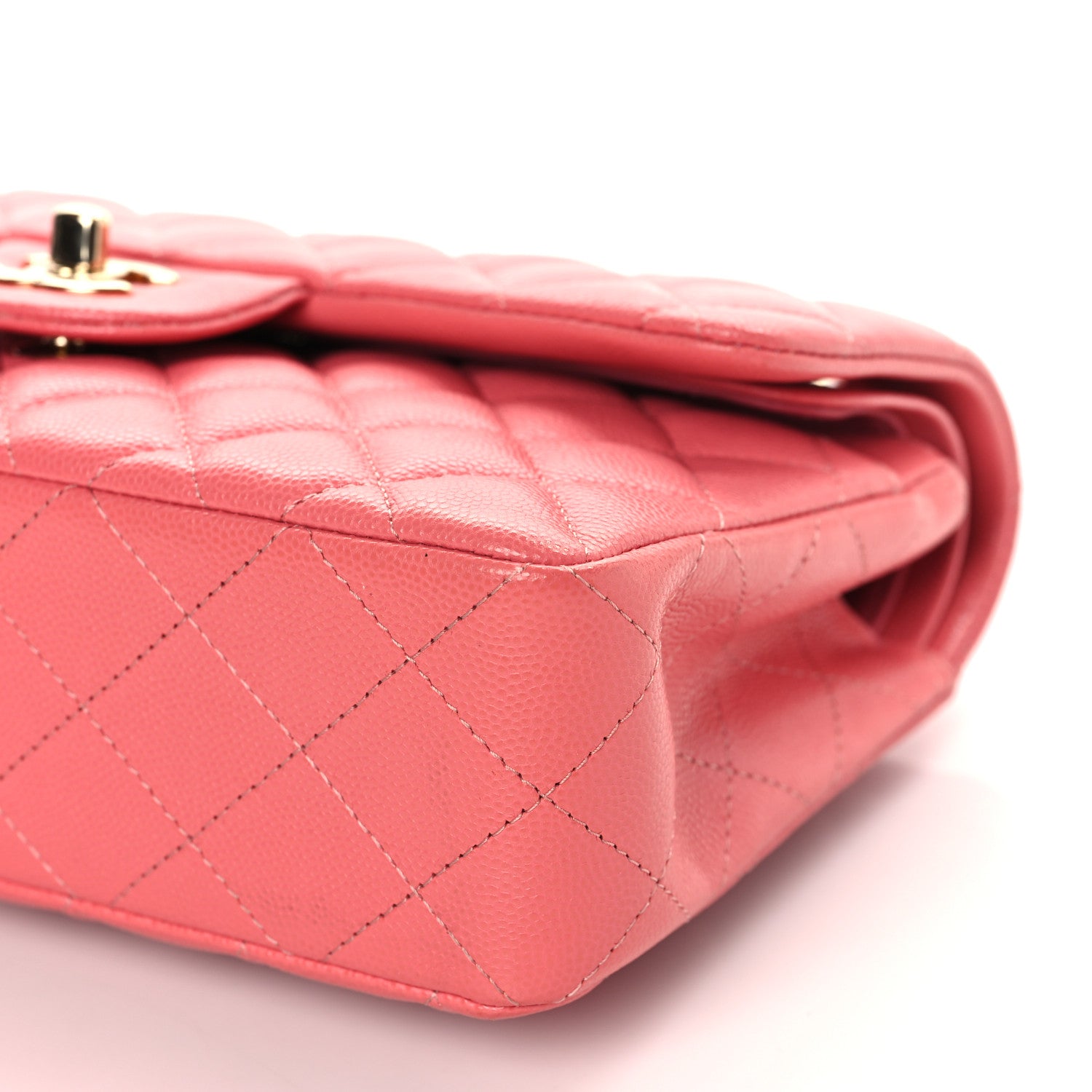 Chanel Caviar Quilted Small Double Flap Pink 9 of 9