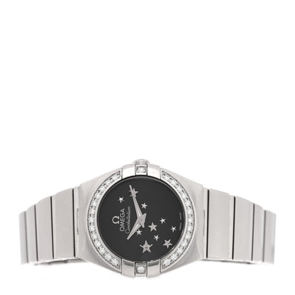 Omega Stainless Steel Diamond Bezel 24mm Constellation Automatic Watch Black 123.15.24.60.01.001 2 of 4