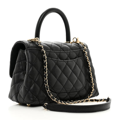 Chanel Caviar Quilted Mini Coco Handle Flap Black 3 of 10