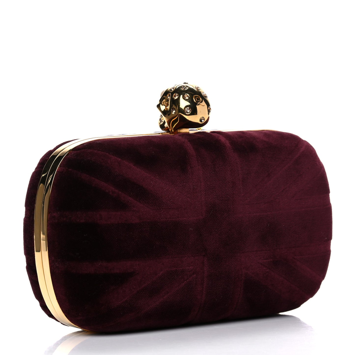 Velvet Britannia Skull Box Clutch