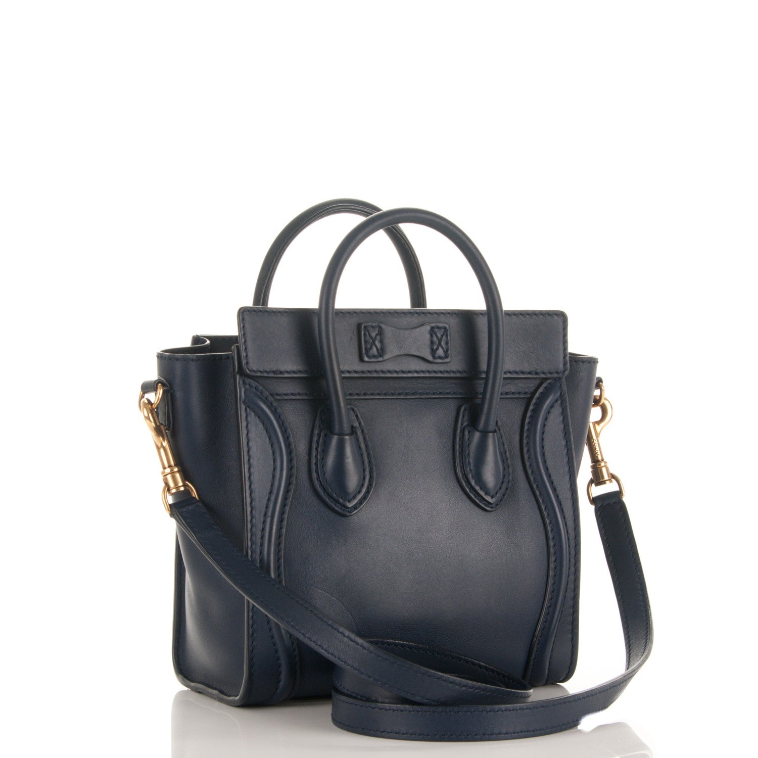 Celine Smooth Calfskin Nano Luggage Ink 3 of 7