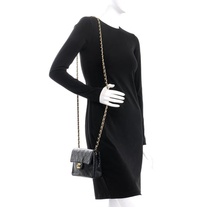 Chanel Lambskin Quilted Mini Square Flap Black 2 of 11
