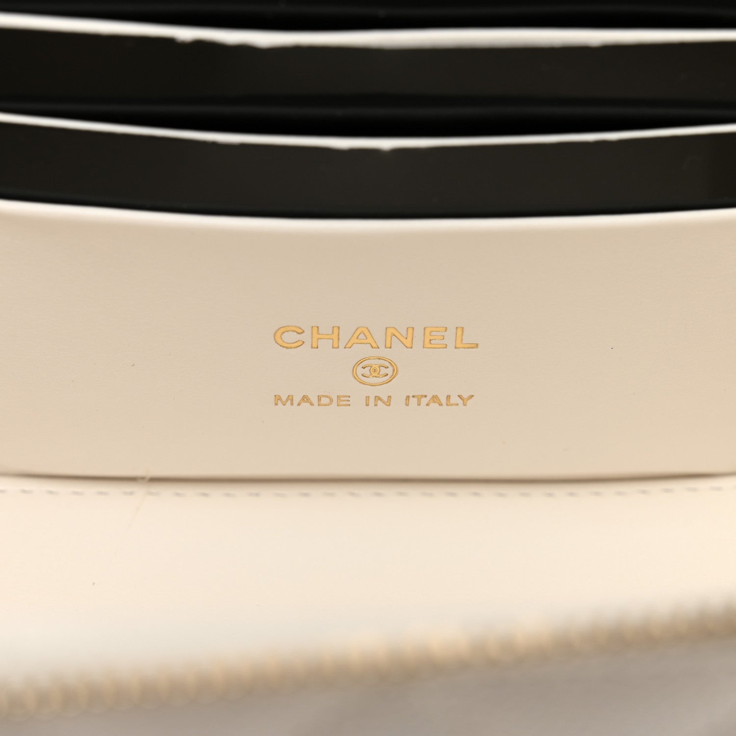 Chanel Caviar Quilted Small Vanity Case With Chain White 6 of 11