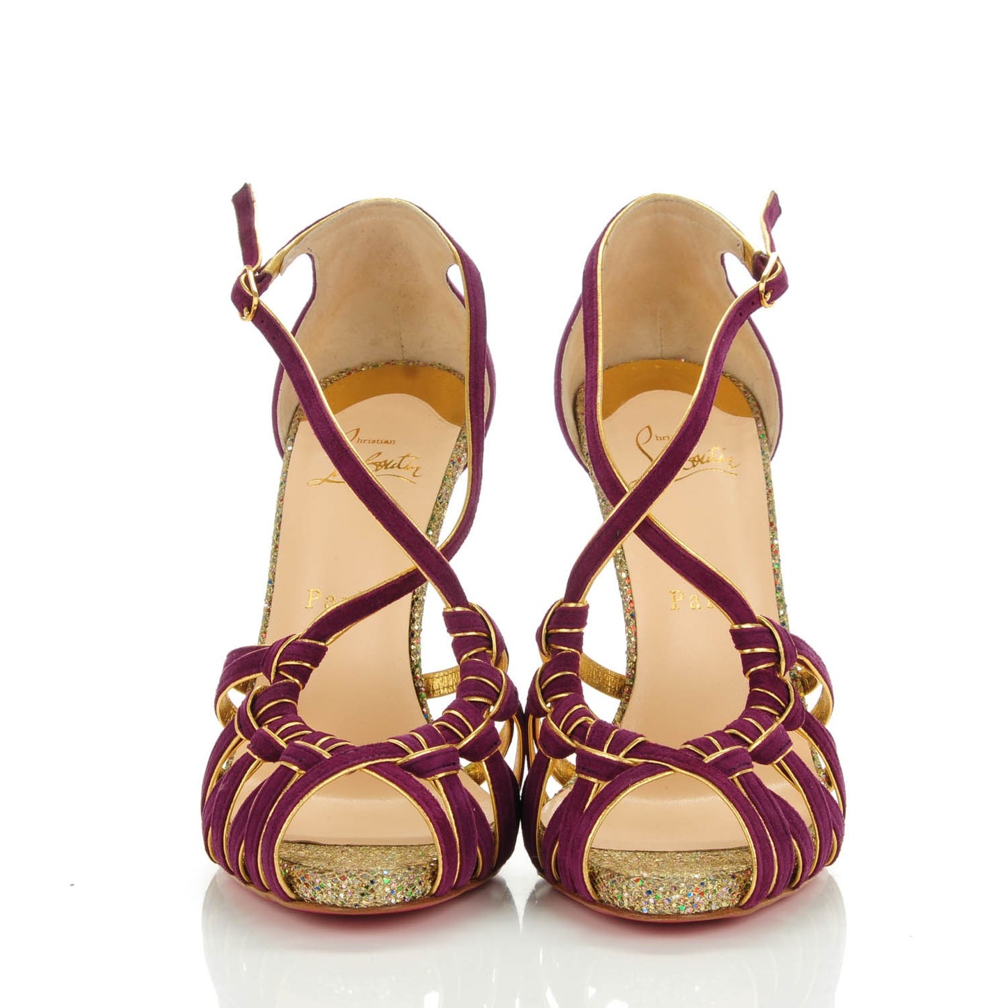 Suede Glitter 8 Mignons 120 Heels 39 Amethyst