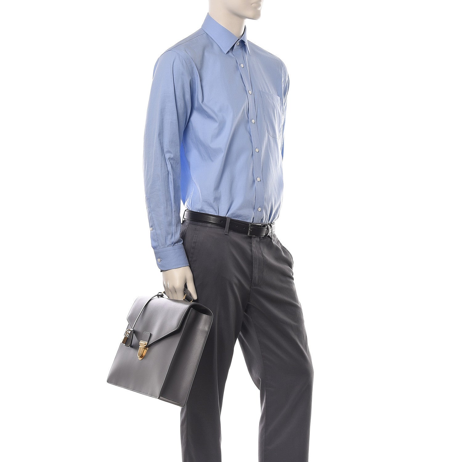 Celine Box Cartable Medium Briefcase Grey 2 of 10