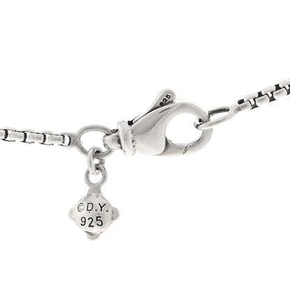 David Yurman Sterling Silver Diamond Lemon Citrine 11mm Chatelaine Pendant Necklace 4 of 4