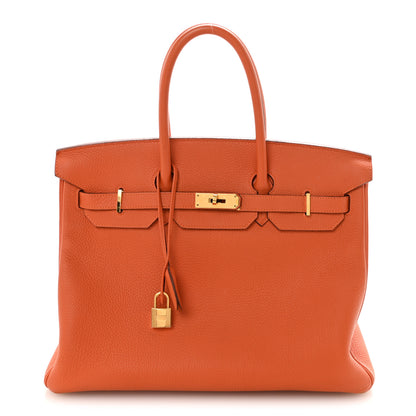 Hermes Togo Birkin 35 Orange 1 of 10