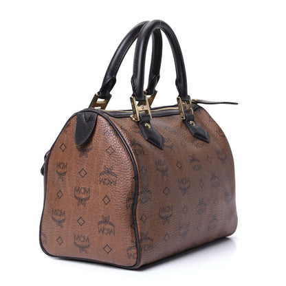 MCM Visetos Dog Bone Boston Bag Brown 2 of 4