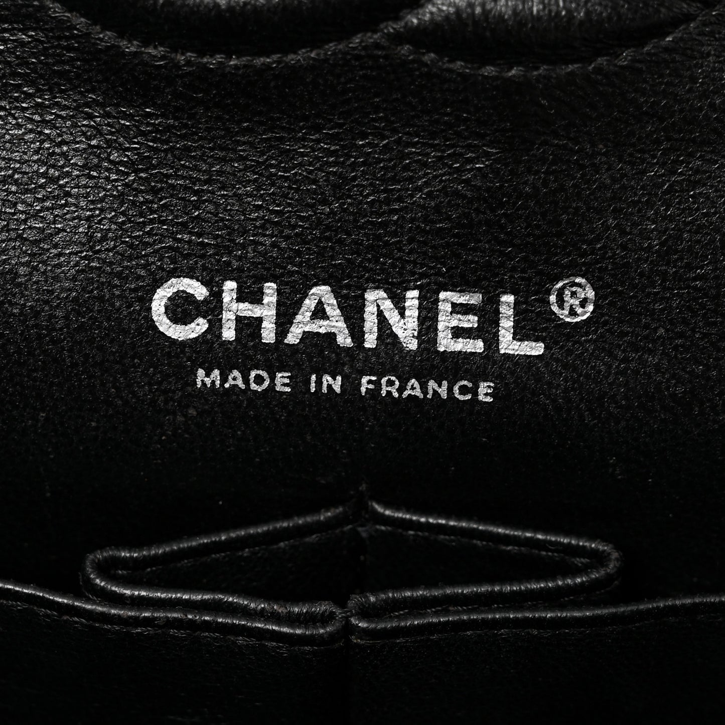Patent Quilted Medium Double Flap Black