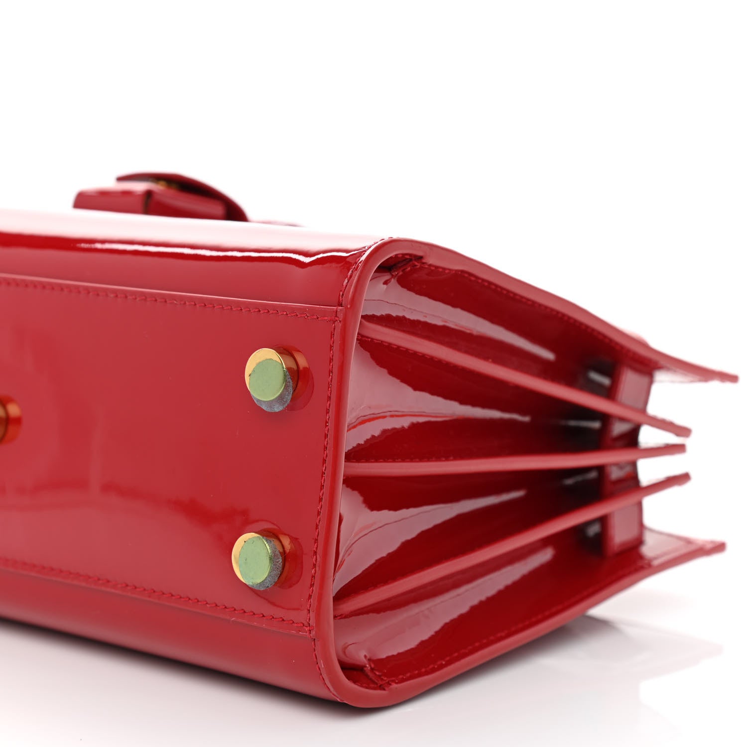 Saint Laurent Patent Nano Sac de Jour Red 8 of 9