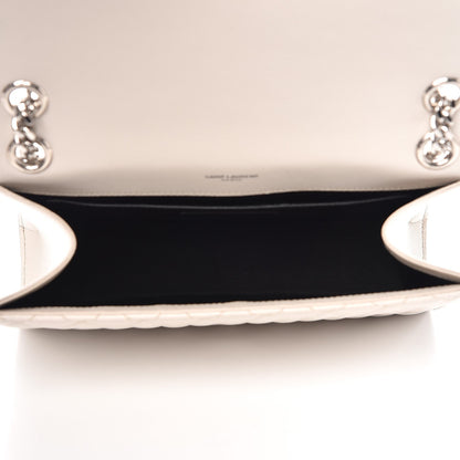Saint Laurent Grain De Poudre Textured Mixed Matelasse Medium Triquilt Monogram Satchel Porcellana 6 of 8