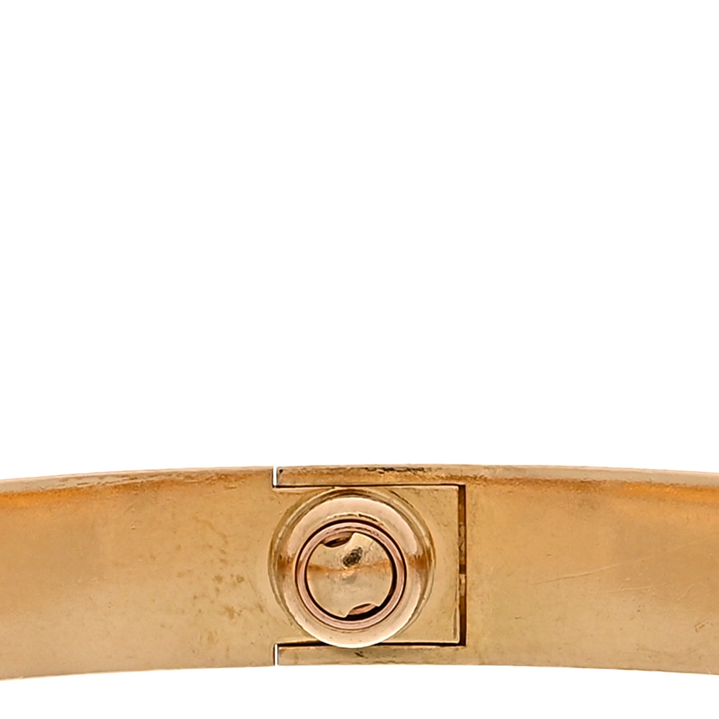 18K Yellow Gold 4 Diamond LOVE Bracelet 17