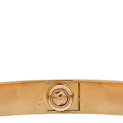 Cartier 18K Yellow Gold 4 Diamond LOVE Bracelet 17 5 of 8