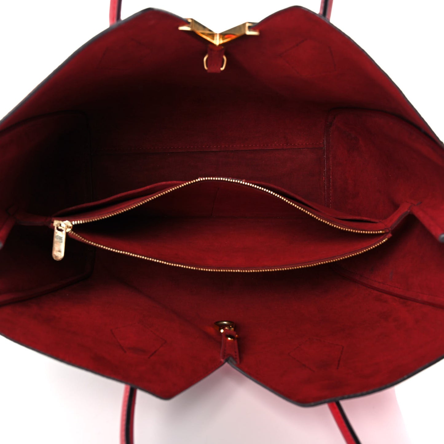 Calfskin Monogram Kimono Tote Cherry