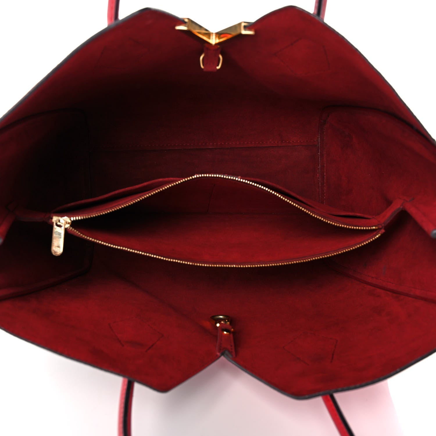 Louis Vuitton Calfskin Monogram Kimono Tote Cherry 5 of 13