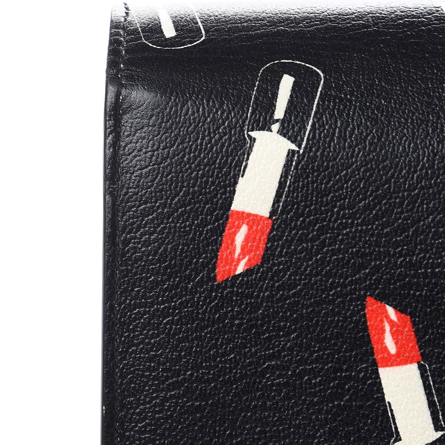Saint Laurent Calfskin Lipstick Print Classic Monogram Kate Clutch Black 8 of 9