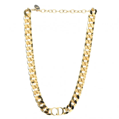 Christian Dior Metal Danseuse Etoile Chain Choker Necklace Gold 3 of 5