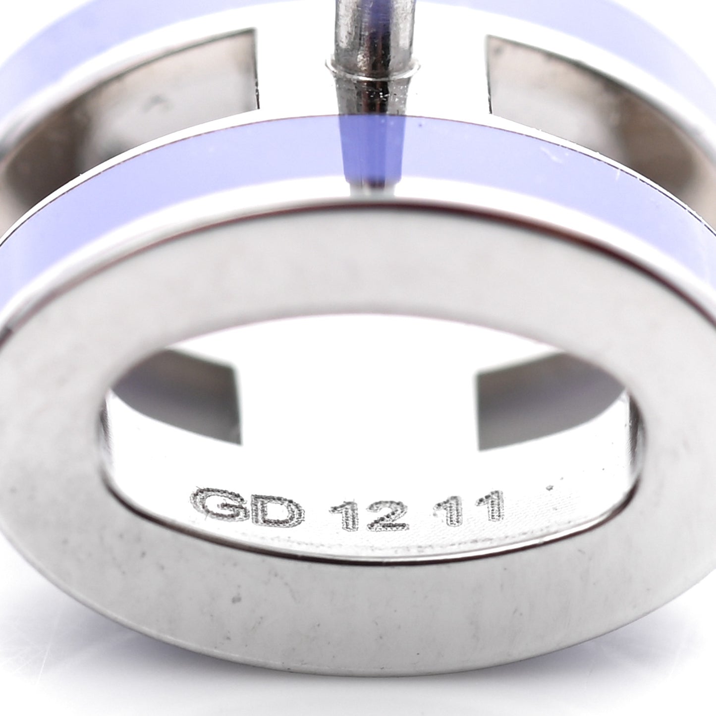 Palladium Lacquered Pop H Earrings Ultraviolet