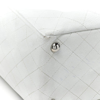 Chanel Grained Calfskin CC Pocket Tote White 16 of 17