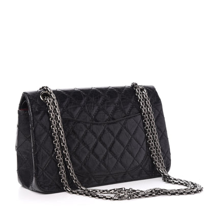 Chanel Aged Calfskin Quilted 2.55 Reissue 225 Flap Black 3 of 14