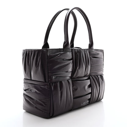 Bottega Veneta Foulard Intrecciato Pleated Medium Arco Tote Dark Mystic 3 of 9