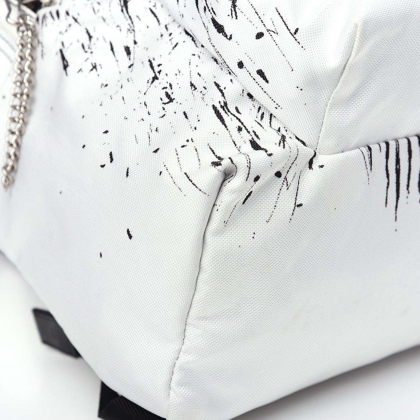 x Christian Marclay Canvas Backpack White Black
