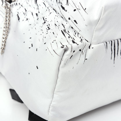 Celine x Christian Marclay Canvas Backpack White Black 7 of 10