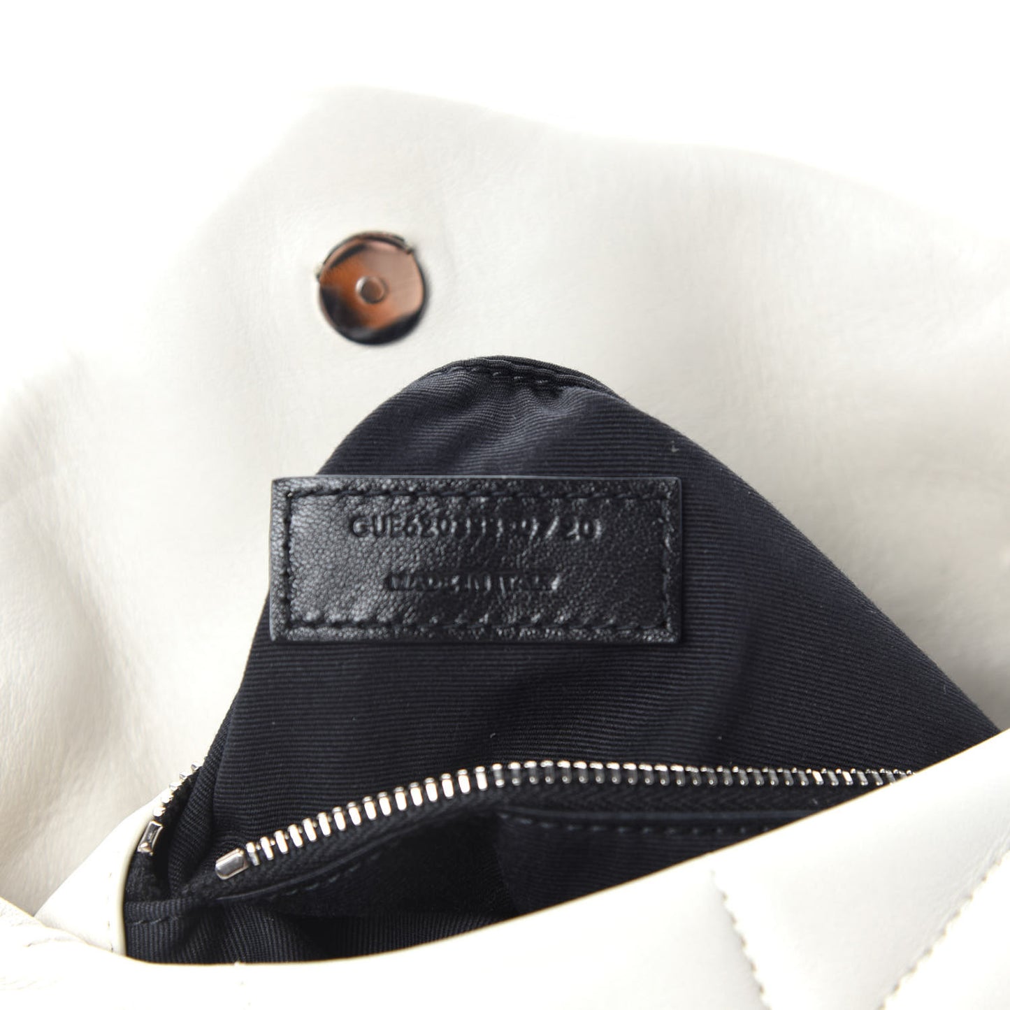 Lambskin Quilted Toy Loulou Puffer Monogram Chain Satchel Crema Soft