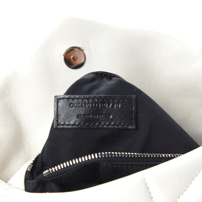Saint Laurent Lambskin Quilted Toy Loulou Puffer Monogram Chain Satchel Crema Soft 12 of 13