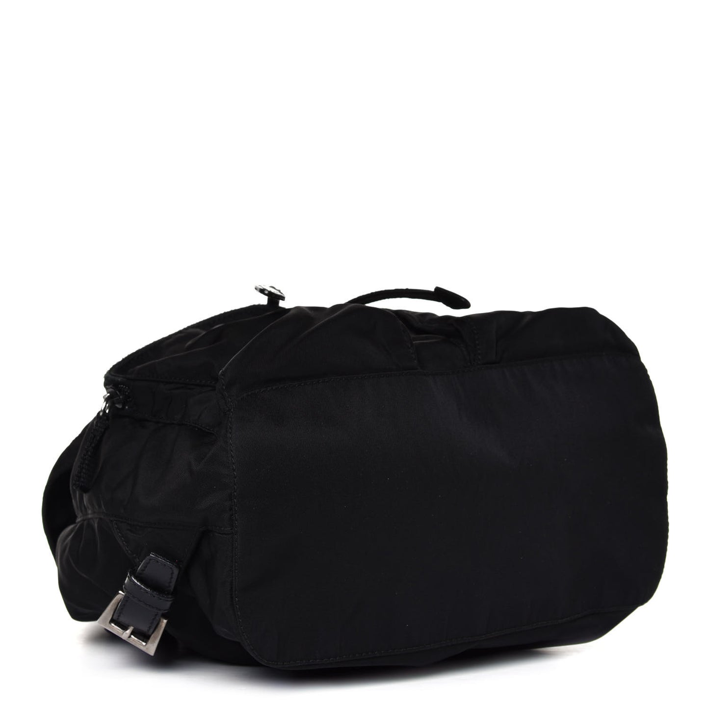 Tessuto Nylon Saffiano Medium Backpack Black