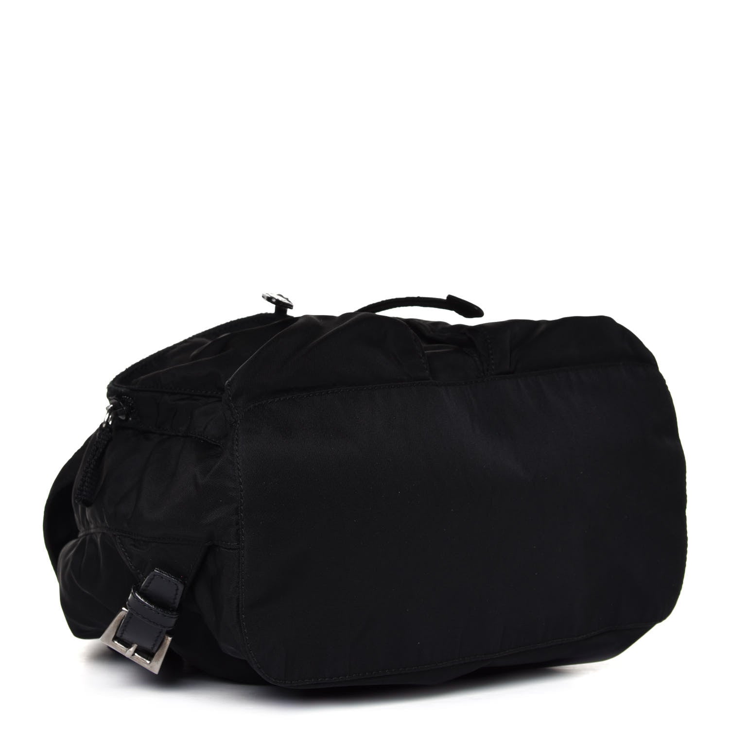 Prada Tessuto Nylon Saffiano Medium Backpack Black 3 of 4