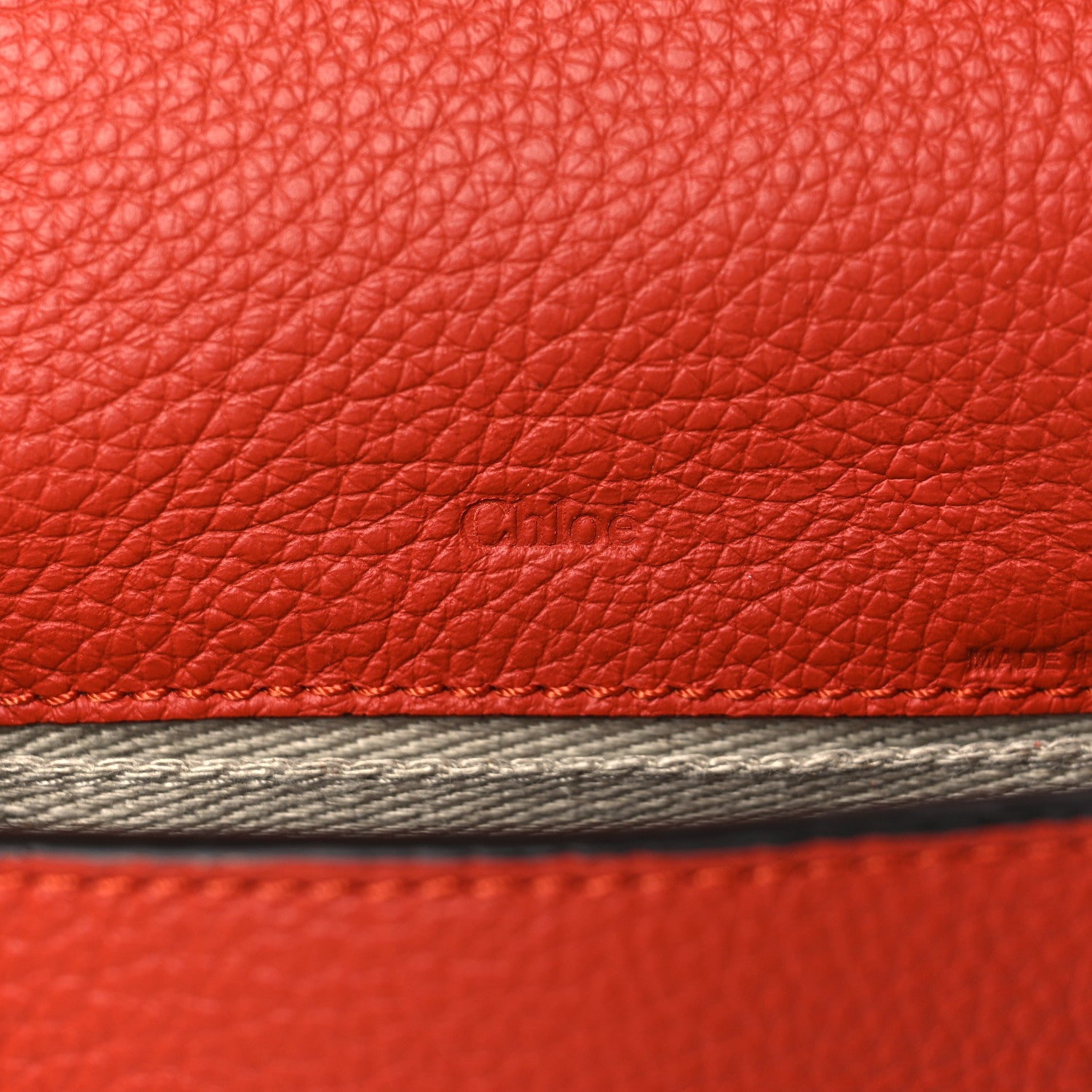 Chloe Calfskin Nano Marcie Saddle Bag Red Ochre 5 of 8