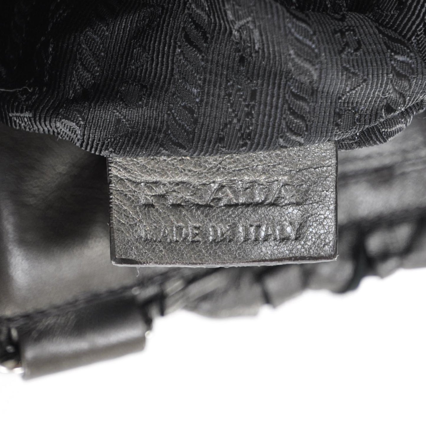 Leather Small Ruffle Bag