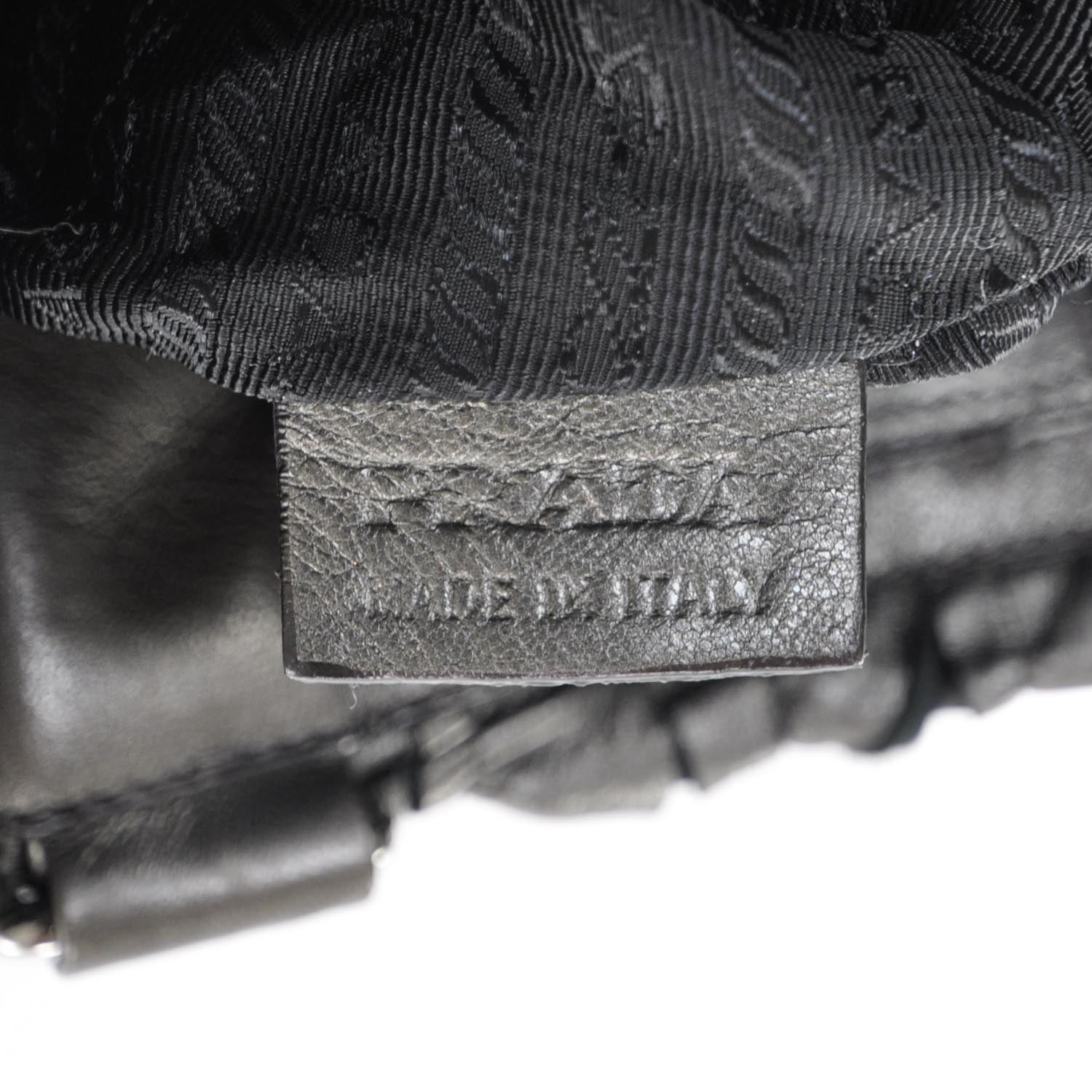 Prada Leather Small Ruffle Bag 7 of 9