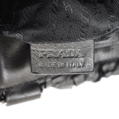 Prada Leather Small Ruffle Bag 7 of 9