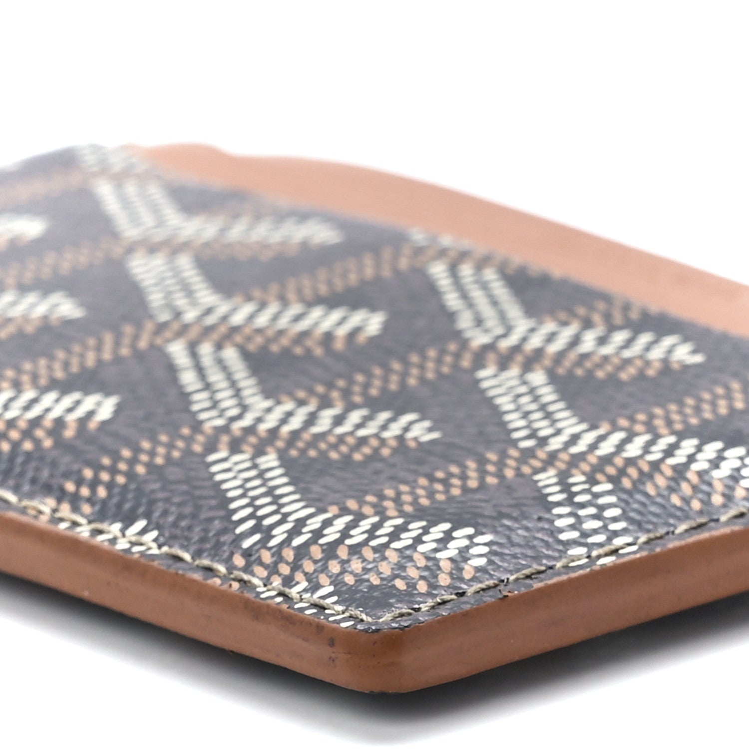 Goyard Goyardine Saint Sulpice Card Holder Black Gold 10 of 11