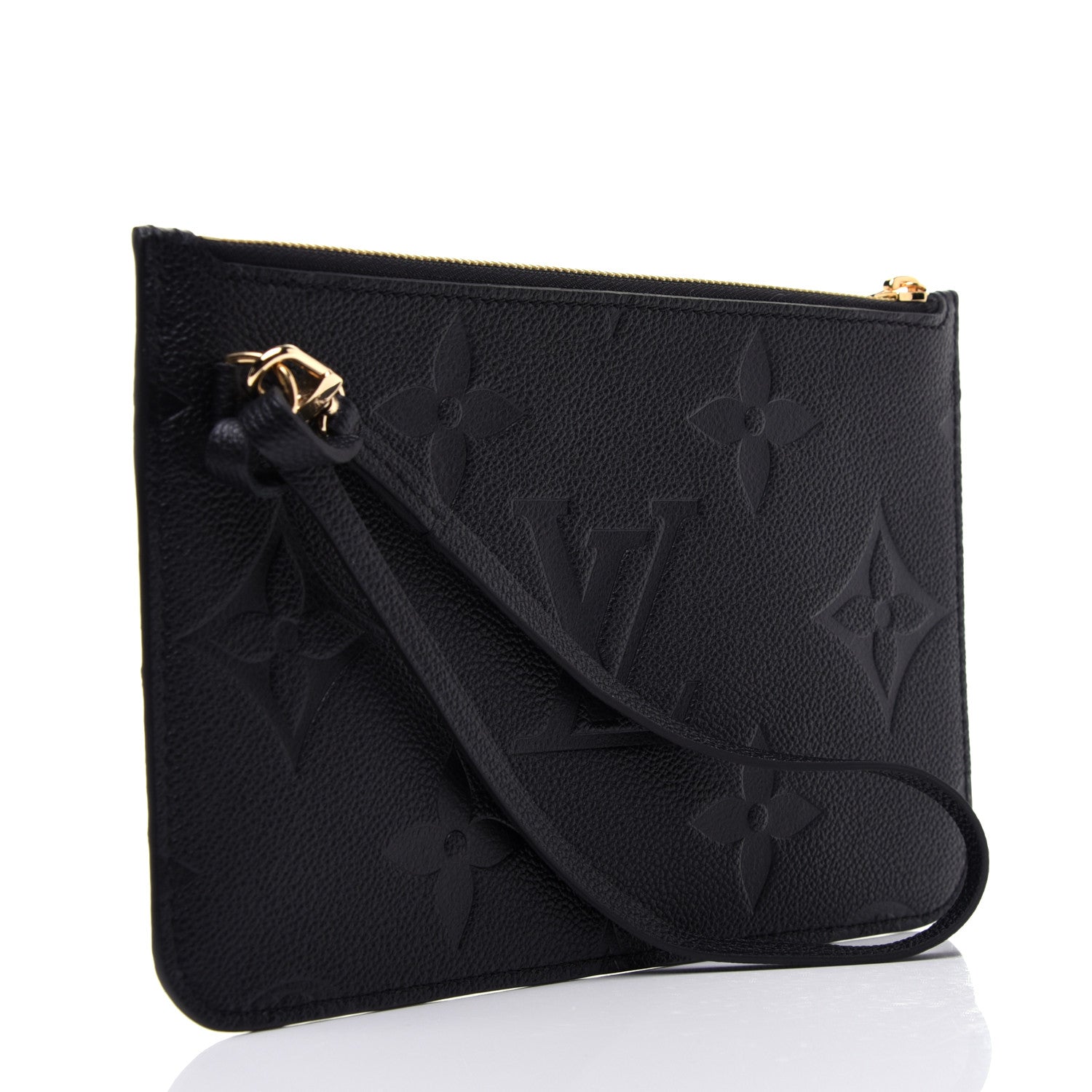 Louis Vuitton Empreinte Monogram Giant Neverfull MM Pochette Black 3 of 9