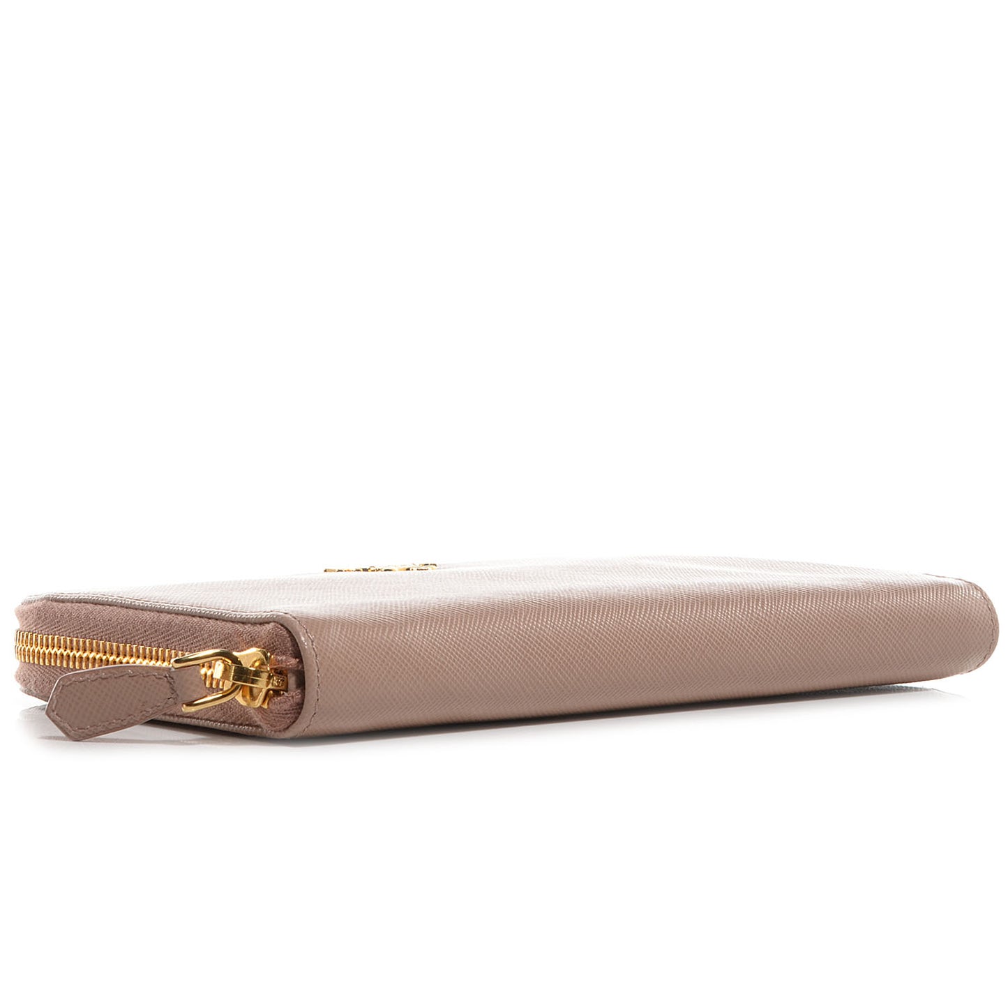 Saffiano Metal Zip Around Wallet Cammeo