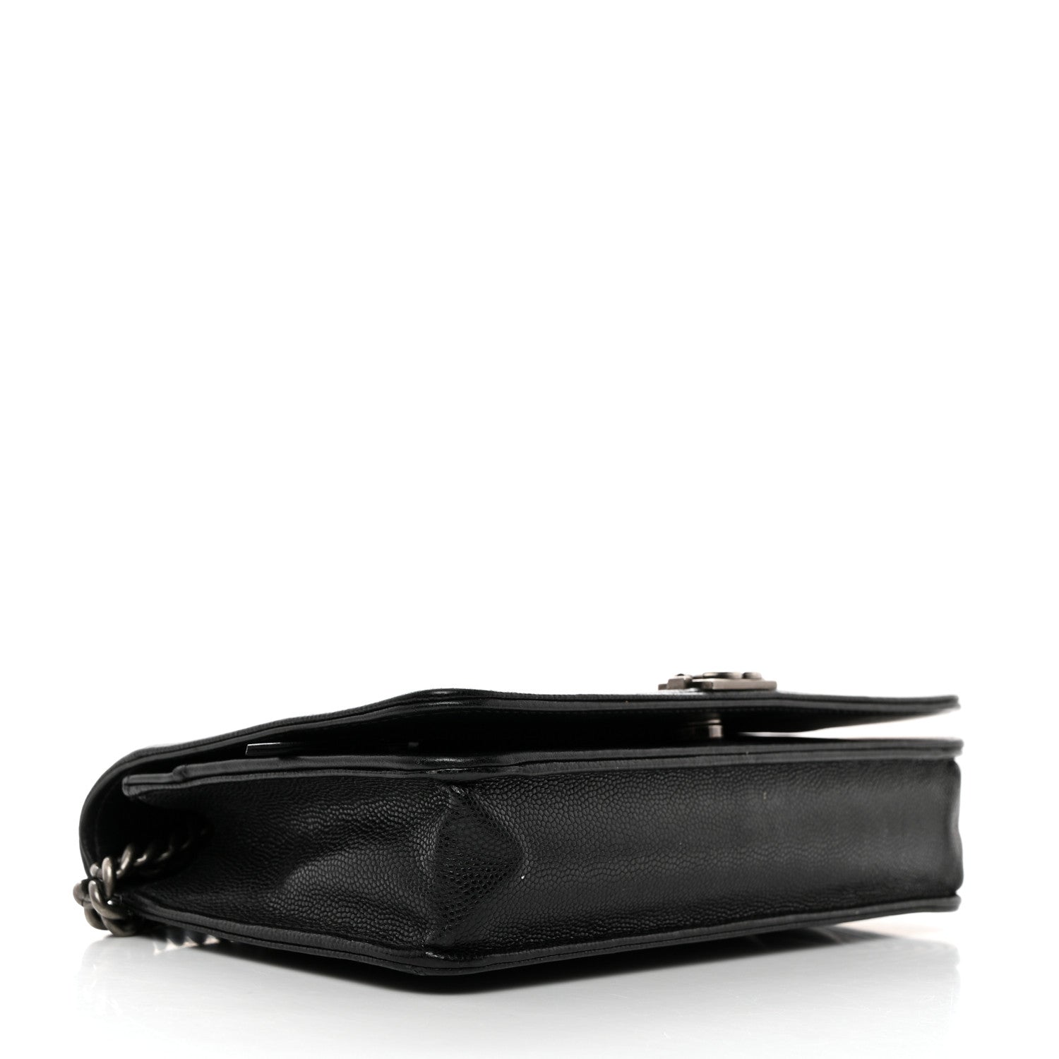 Chanel Caviar Quilted Boy Wallet On Chain WOC Black 4 of 10