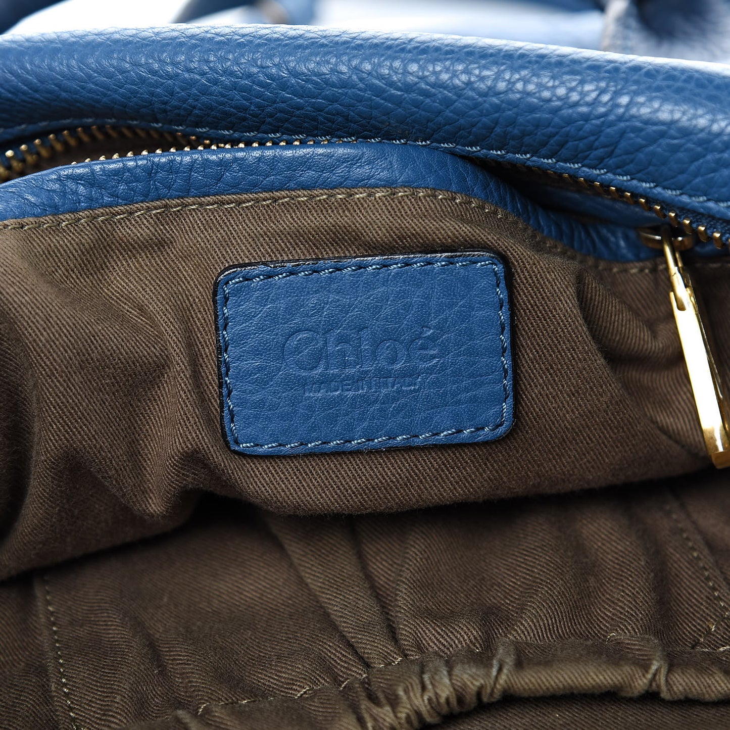 Calfskin Medium Marcie Satchel Royal Navy
