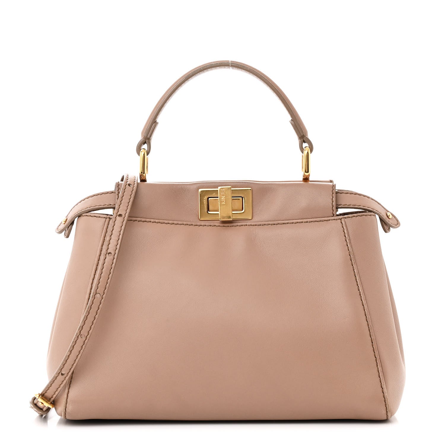 Fendi Nappa Mini Peekaboo Iconic Satchel Ratmusquet 1 of 15
