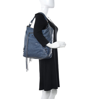 Balenciaga Agneau Classic Hardware Day Hobo Marine 2 of 11
