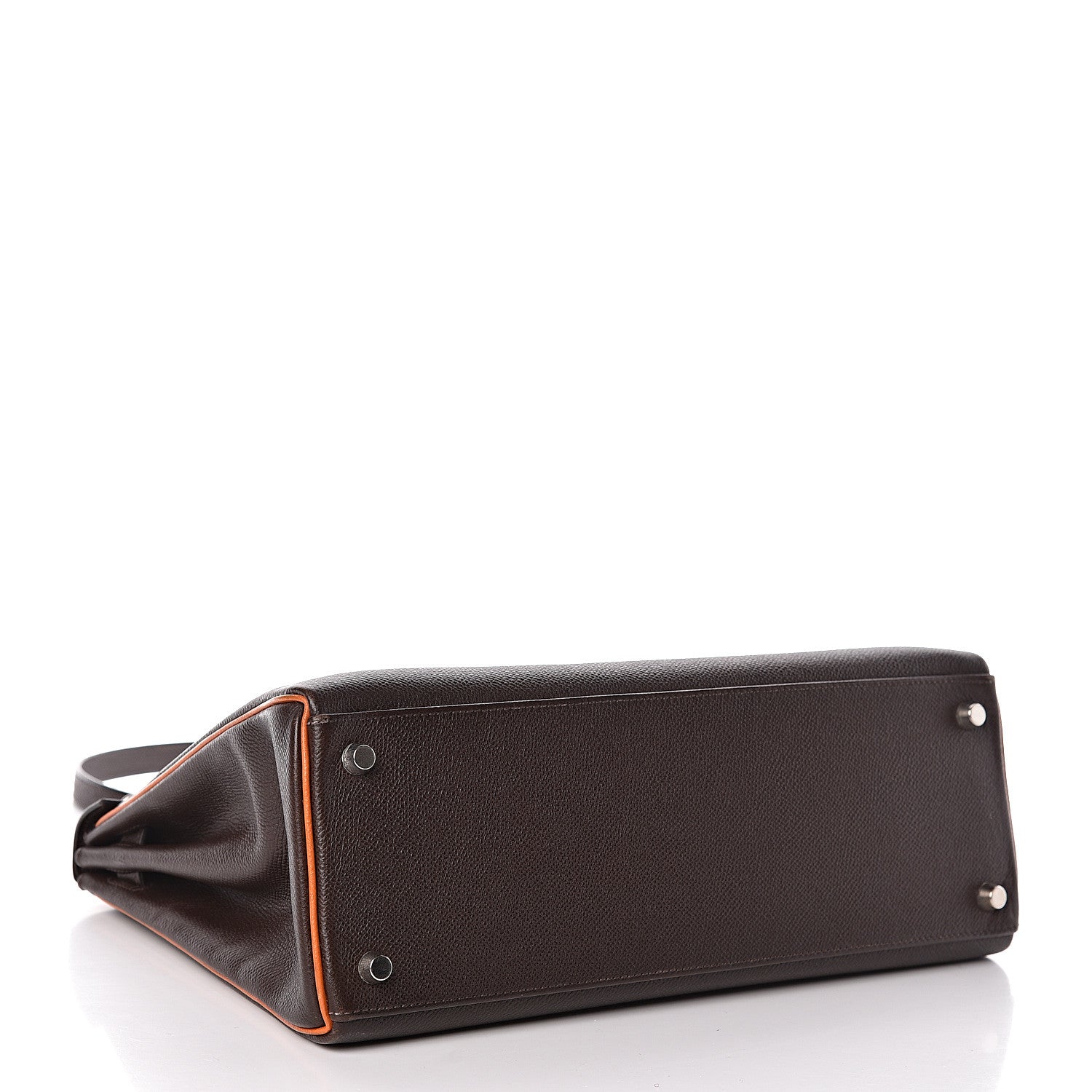 Hermes Epsom Kelly Retourne 32 Chocolate Orange 5 of 46
