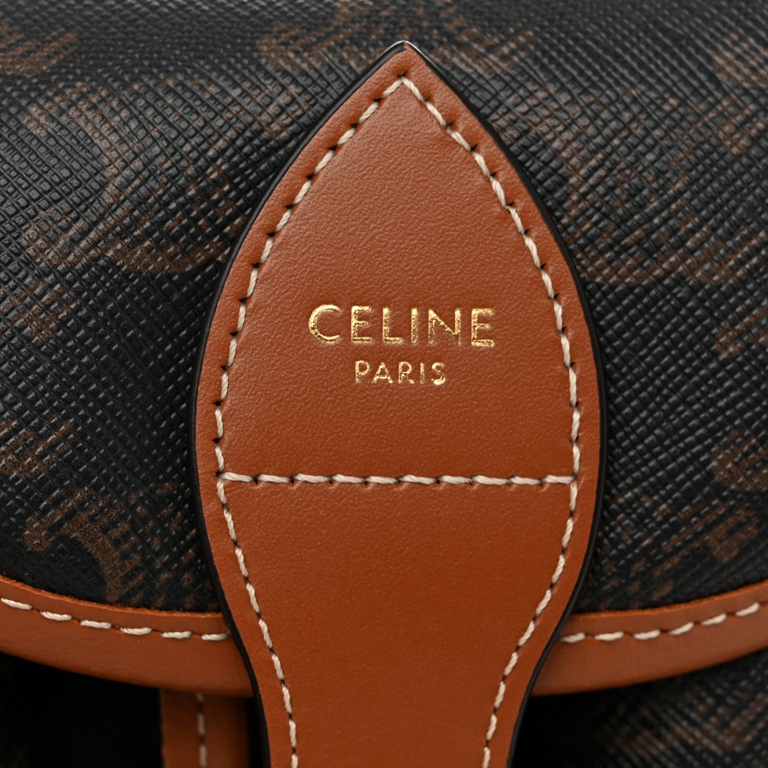 Celine Triomphe Canvas Calfskin Mini Folco Backpack Tan 6 of 11