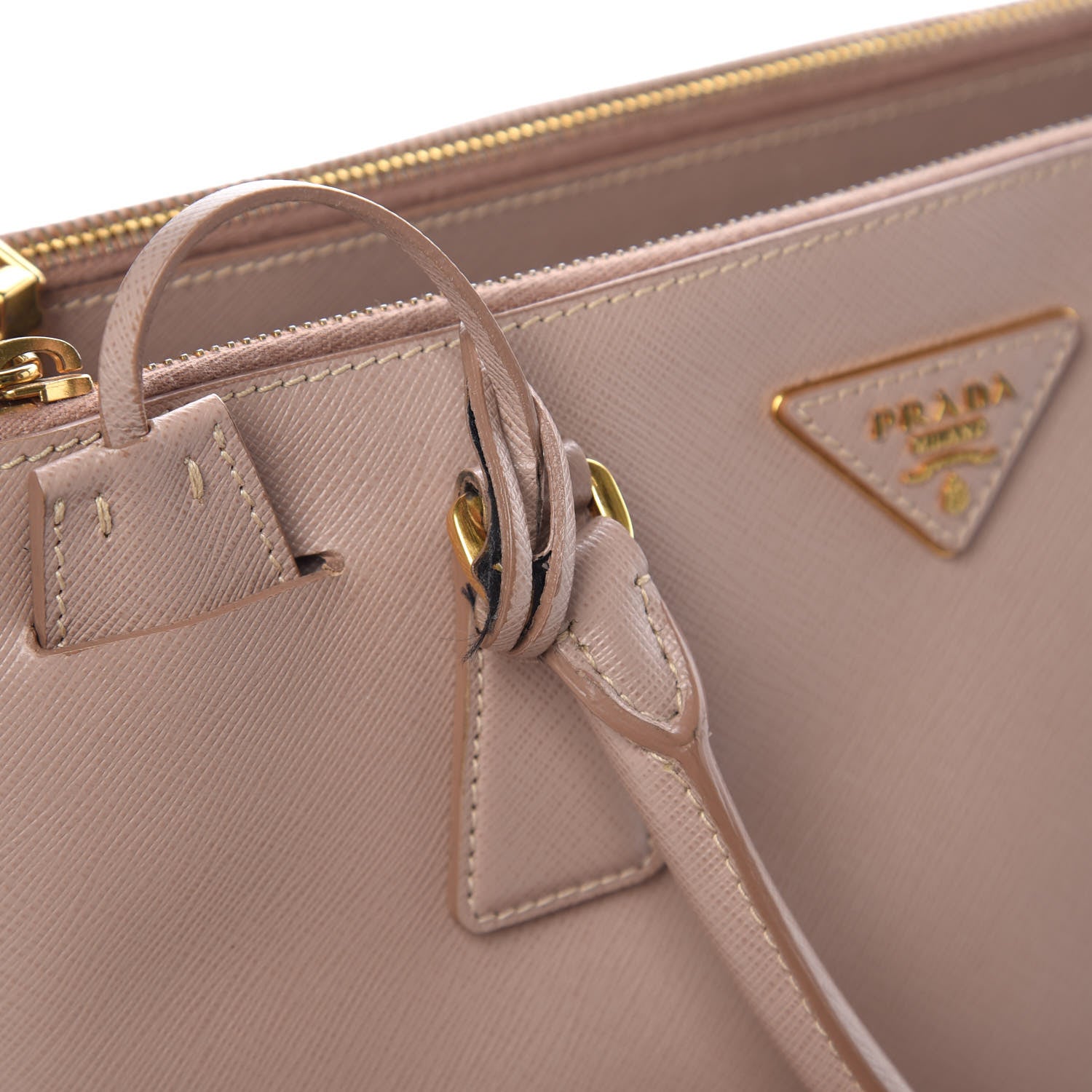 Prada Saffiano Small Galleria Double Zip Tote Cammeo 12 of 17