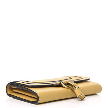 Chloe Calfskin Marcie Continental Flap Wallet Honey Gold 4 of 9