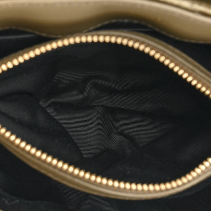 Saint Laurent Velvet Y Quilted Monogram Small Loulou Chain Satchel Dark Vintage Olive 6 of 11